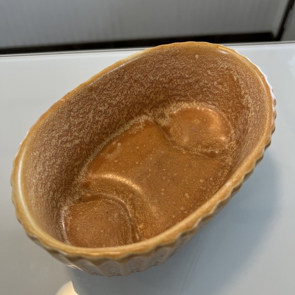 Hull Pottery vintage planter sponge orange USA F 39 - Picture 4 of 7